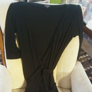 Express Black wrap dress
